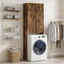 Toilet Skab ALKMAAR Røget eg 66 x 25,5 x 190 cm Konstrueret træ