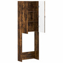 Toilet Skab ALKMAAR Røget eg 66 x 25,5 x 190 cm Konstrueret træ