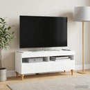 LED TV-skab Hvid Konstrueret træ
