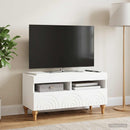 LED TV-skab Hvid Konstrueret træ