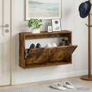Vægmonteret Skoskab ZWOLLE 71 x 17 x 43 cm Konstrueret træ
