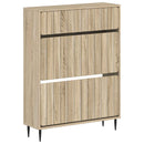 Sko skab ZWOLLE 78 x 24 x 103 cm Konstrueret træ Sonoma-eg