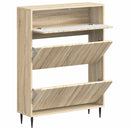 Sko skab ZWOLLE 78 x 24 x 103 cm Konstrueret træ Sonoma-eg