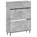 Sko skab ZWOLLE 78 x 24 x 103 cm Konstrueret træ Betongrå