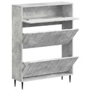 Sko skab ZWOLLE 78 x 24 x 103 cm Konstrueret træ Betongrå