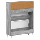 Sko skab ZWOLLE 78 x 24 x 103 cm Konstrueret træ Grå Sonoma