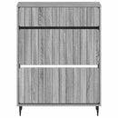 Sko skab ZWOLLE 78 x 24 x 103 cm Konstrueret træ Grå Sonoma