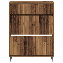 Sko skab ZWOLLE 78 x 24 x 103 cm Konstrueret træ Gammelt træ