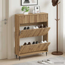 Sko skab ZWOLLE 78 x 24 x 103 cm Konstrueret træ Artisan-eg