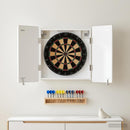 Dartboard Skab ZWOLLE Hvid højglans 52,5 x 10,5 x 57,5 cm