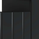 LED TV-skab Sort Konstrueret træ