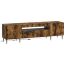 LED TV-skab ZWOLLE 153 x 35 x 43 cm Røget eg Konstrueret træ