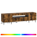 LED TV-skab ZWOLLE 153 x 35 x 43 cm Røget eg Konstrueret træ