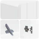 Toilet Skab ZWOLLE Hvid 66 x 25,5 x 190 cm Konstrueret træ