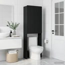 Toilet Skab ZWOLLE Sort 66 x 25,5 x 190 cm Konstrueret træ