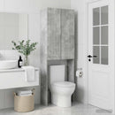 Toilet Skab ZWOLLE Betongrå 66 x 25,5 x 190 cm Konstrueret træ