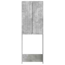 Toilet Skab ZWOLLE Betongrå 66 x 25,5 x 190 cm Konstrueret træ