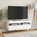 LED TV-skab Hvid Konstrueret træ