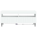 LED TV-skab Hvid Konstrueret træ