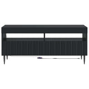 LED TV-skab Sort Konstrueret træ