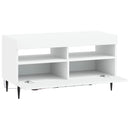 LED TV-skab Hvid Konstrueret træ
