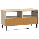 LED TV-skab ZWOLLE 81 x 35 x 43 cm Sonoma-eg Konstrueret træ