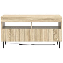 LED TV-skab ZWOLLE 81 x 35 x 43 cm Sonoma-eg Konstrueret træ