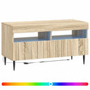 LED TV-skab ZWOLLE 81 x 35 x 43 cm Sonoma-eg Konstrueret træ