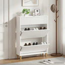 Sko skab ARNHEM 78 x 24 x 103 cm Konstrueret træ Hvid