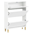Sko skab ARNHEM 78 x 24 x 103 cm Konstrueret træ Hvid
