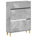 Sko skab ARNHEM 78 x 24 x 103 cm Konstrueret træ Betongrå
