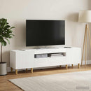 LED TV-skab Hvid Konstrueret træ