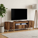 LED TV-skab Gammelt træ Konstrueret træ