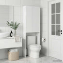 Toilet Skab ARNHEM Hvid 66 x 25,5 x 190 cm Konstrueret træ