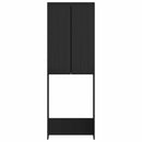 Toilet Skab ARNHEM Sort 66 x 25,5 x 190 cm Konstrueret træ