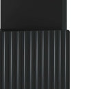 LED TV-skab Sort Konstrueret træ