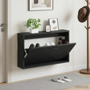 Vægmonteret Skoskab HAARLEM 71 x 17 x 43 cm Konstrueret træ