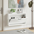 Vægmonteret Skoskab HAARLEM 71 x 17 x 43 cm Konstrueret træ