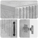 Sko skab HAARLEM 59,5 x 39,5 x 89,5 cm Konstrueret træ Betongrå