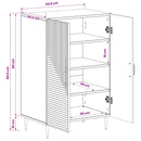 Sko skab HAARLEM 59,5 x 39,5 x 89,5 cm Konstrueret træ