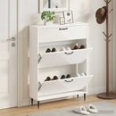 Sko skab HAARLEM 78 x 24 x 103 cm Konstrueret træ Hvid