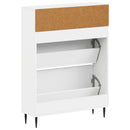 Sko skab HAARLEM 78 x 24 x 103 cm Konstrueret træ Hvid