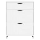 Sko skab HAARLEM 78 x 24 x 103 cm Konstrueret træ Hvid
