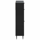 Sko skab HAARLEM 78 x 24 x 103 cm Konstrueret træ Sort