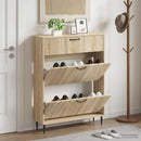 Sko skab HAARLEM 78 x 24 x 103 cm Konstrueret træ Sonoma-eg