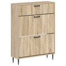 Sko skab HAARLEM 78 x 24 x 103 cm Konstrueret træ Sonoma-eg