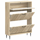 Sko skab HAARLEM 78 x 24 x 103 cm Konstrueret træ Sonoma-eg