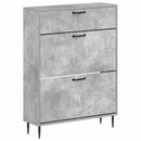 Sko skab HAARLEM 78 x 24 x 103 cm Konstrueret træ Betongrå