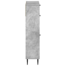 Sko skab HAARLEM 78 x 24 x 103 cm Konstrueret træ Betongrå