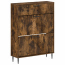 Sko skab HAARLEM 78 x 24 x 103 cm Konstrueret træ Røget eg